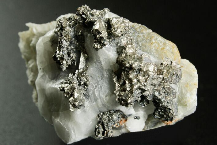 Native Silver in Calcite - Morocco #362736